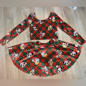 EXCELLENT USED CONDITION WILD RICH KIDS WRK PLAID CHRISTMAS 2 PIECE SIZE 5/6